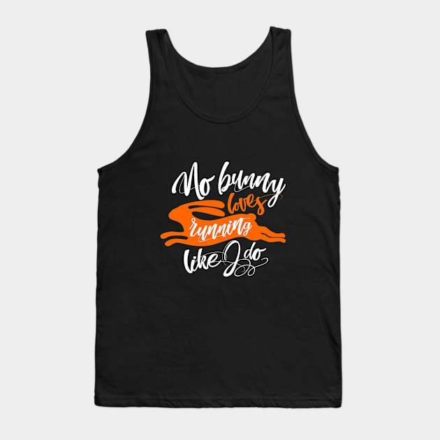 Cute Bunny Love Running Motivation t-shirt. Tank Top by ZAZIZU